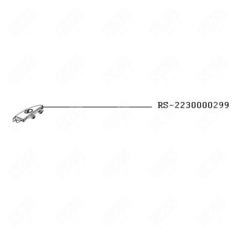 PÉDALE ENROULEUR JAUNE ASPIRATEUR - RS-2230000299, RS2230000299