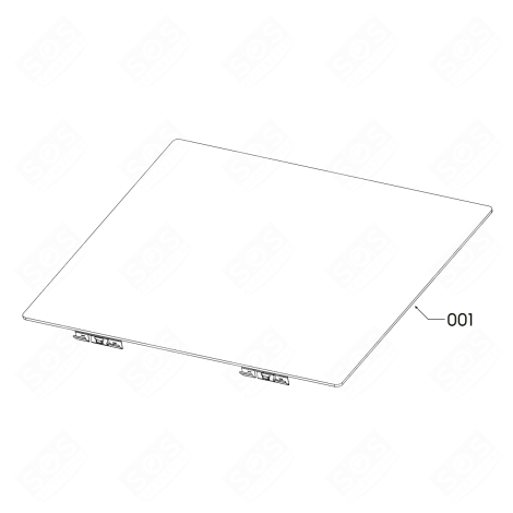TABLE DE CUISSON (REPÈRE 001) PLAQUE DE CUISSON - 5551128951, 555112895