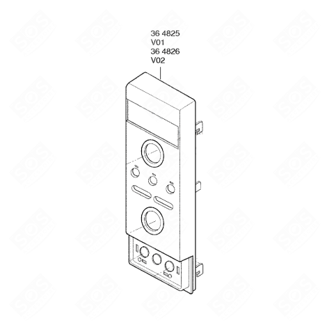 BANDEAU DE COMMANDE D'ORIGINE FOUR MICRO-ONDES - 00364825