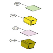 Bac à légumes inférieur (repère 160A) Bac à légumes inférieur (repère 160A)