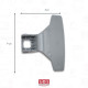 POIGNÉE DE PORTE HUBLOT MACHINE À LAVER, LAVE-LINGE - 2828780200