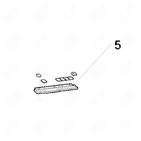 MODULO CORE WHT DGT 5BV HL D'ORIGINE ( REPÈRE 5) LAVE-VAISSELLE - C00858936
