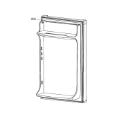 Porte avec joint magnétique (repère 305)