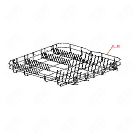 PANIER INFÉRIEUR (REPÈRE 2.15) MACHINE À LAVER, LAVE-LINGE - 49059270