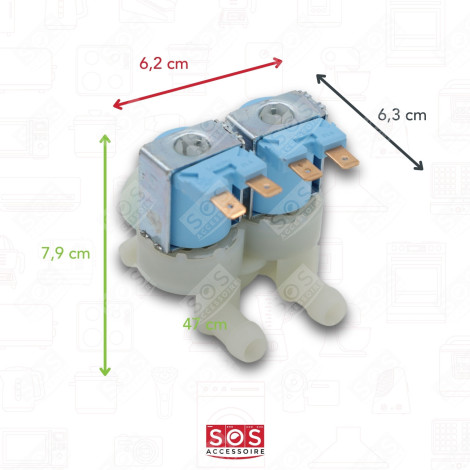 ELECTROVANNE 2 VOIES MACHINE À LAVER, LAVE-LINGE - 2901250100, 41013615 
