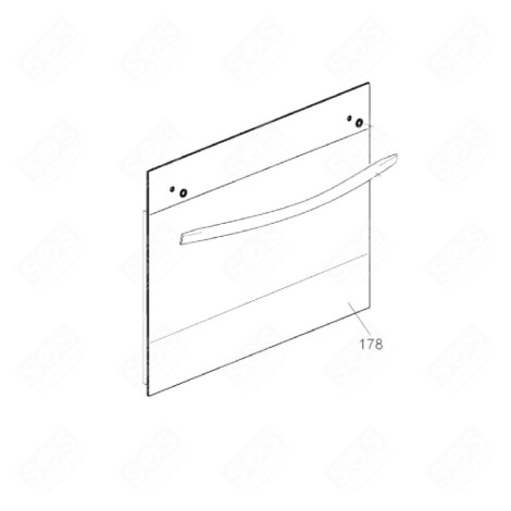 VERRE PORTE FOUR, CUISINIÈRE - 42836698