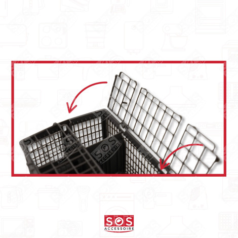 PANIER A COUVERTS 23*15*12/21CM LAVE-VAISSELLE - 11018806, 11057829