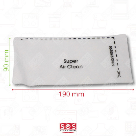 LOT DE 12 BOITES DE 4 SACS À POUSSIÈRE SYNTHÉTIQUE FJM COMPATIBLE ASPIRATEUR - 9917710