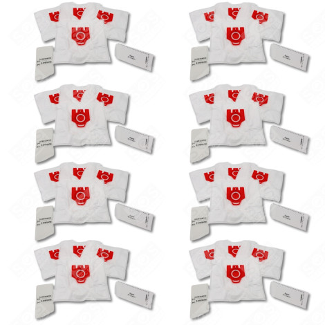 LOT DE 8 BOÎTES DE 4 SACS À POUSSIÈRE SYNTHÉTIQUES FJM COMPATIBLES ASPIRATEUR - 9917710