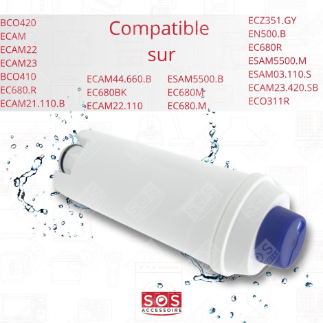 LOT DE 3 FILTRES ADOUCISSEURS D'EAU MODÈLES ECAM CAFETIÈRE, MACHINE À CAFÉ - 5513292811