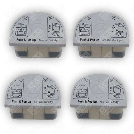 LOT DE QUATRE CARTOUCHES ANTI-CALCAIRE CENTRALE VAPEUR, FER À REPASSER - 9178005731, 9178020181