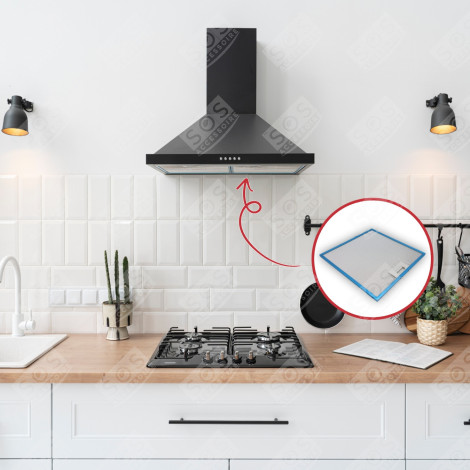 FILTRE MÉTAL ANTIGRAISSES 320X320MM HOTTE - 481248058144, GF02HA/B