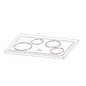 Dessus vitrocéramique