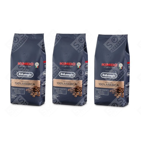 LOT DE 3 PAQUETS DE CAFÉ EN GRAINS KIMBO ARABICA 1KG CAFETIÈRE, MACHINE À CAFÉ - 5513215211, 5513282391