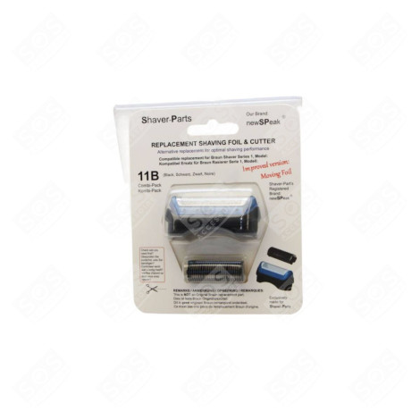 GRILLE RASOIR BRAUN COMBIPACK 11B RASOIR, TONDEUSE - 81387933, 11B