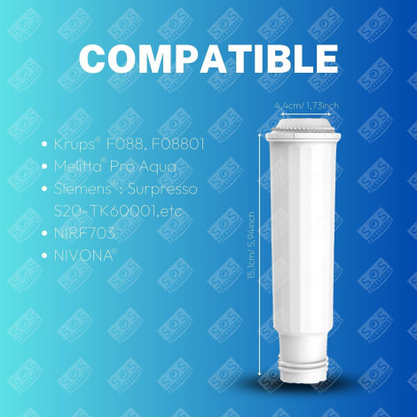 LOT DE 10 FILTRES À EAU CLARIS TZ60003