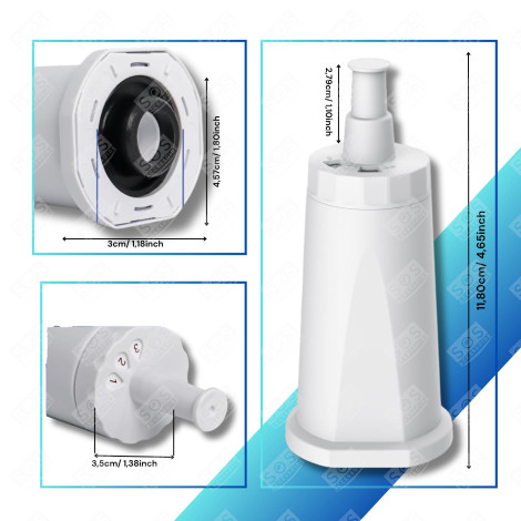 LOT DE 9 FILTRES À EAU SUISSE SAGE, CLAROSWISS BES008 CAFETIÈRE, MACHINE À CAFÉ - BES008, AS211011