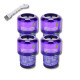 LOT DE 4 FILTRES HEPA COMPATIBLE V11 V12 V15 AVEC BROSSE DE NETTOYAGE ASPIRATEUR - 970013-02, 970013-02
