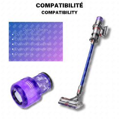 Filtre Hepa compatible V11 V12 V15 avec brosse de nettoyage
