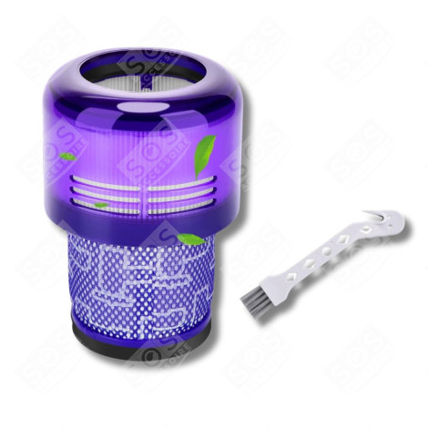 FILTRE HEPA COMPATIBLE V11 V12 V15 AVEC BROSSE DE NETTOYAGE ASPIRATEUR - 970013-02, 970013-02