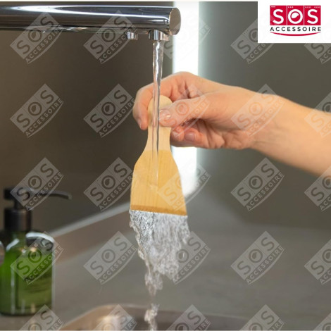 PELLE EN BOIS POUR POÊLON, SPATULE RACLETTE  RACLETTE, GRIL, WOK - AS306003