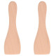 LOT DE 2 PELLES EN BOIS POUR POÊLON, SPATULES RACLETTE  RACLETTE, GRIL, WOK - AS306003