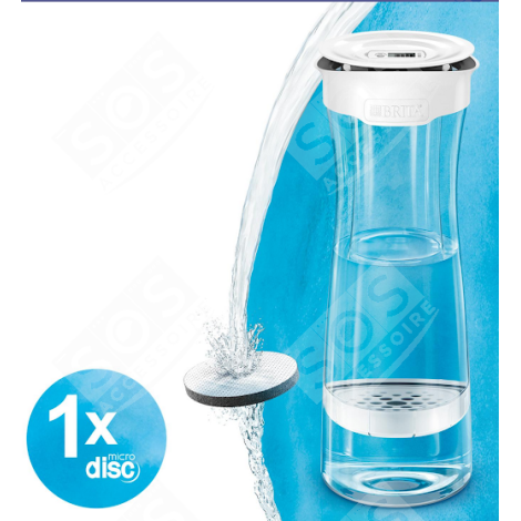 BOUTEILLE FILTRANTE BLANCHE GRAPHITE 1.3L D'ORIGINE BOUILLOIRE, CARAFE - 1020115