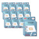LOT DE 12 BOÎTES DE 5 SACS AVEC 1 PRE FILTRE COUPE/COMPACT/GO/FORCE ASPIRATEUR - 78602600, 22422400
