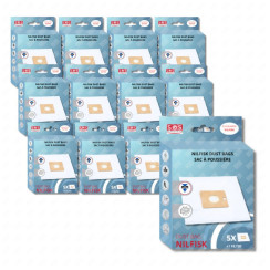 Lot de 12 boîtes de 5 sacs avec 1 pre filtre COUPE/COMPACT/GO/FORCE