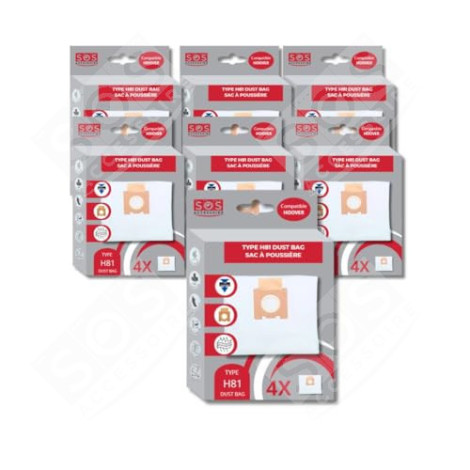 LOT DE 7 BOÎTES DE 4 SACS MICROFIBRE H81 ASPIRATEUR - 35601865