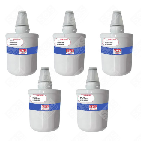 LOT DE 5 FILTRES À EAU AQUAPURE / APP100 FRIGO, RÉFRIGÉRATEUR, CONGÉLATEUR - 484000000513, DA29-00003G