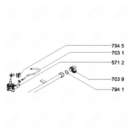 RAMPE AUXILIAIRE (REPÈRE 7031) PLAQUE DE CUISSON - 481010628247