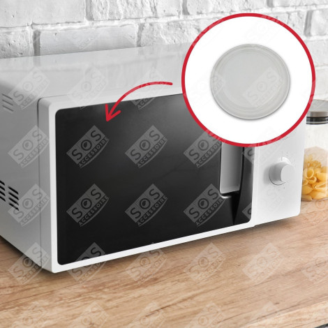 PLATEAU MICRO ONDE EN VERRE DIA245MM (SANS ERGOT CENTRAL) FOUR MICRO-ONDES - 3390W1G005D