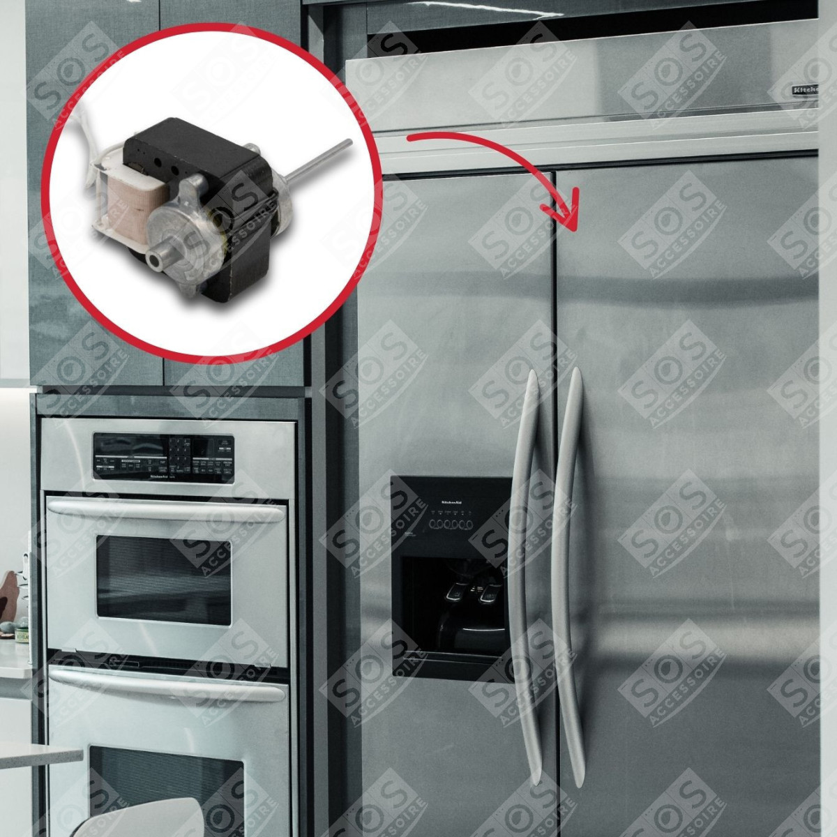 Motore Ventilatore Per Frigorifero Americano LG - Ricambio Originale 4681JB1027B