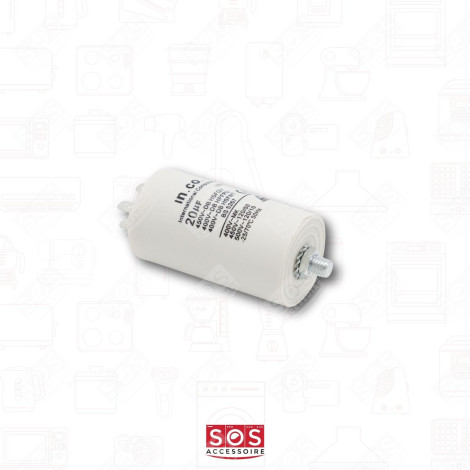 CONDENSATEUR 20 MF 450V UNIVERSEL MACHINE À LAVER, LAVE-LINGE - 481981729153