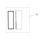 Porte avec joint (Partie réfrigérateur)