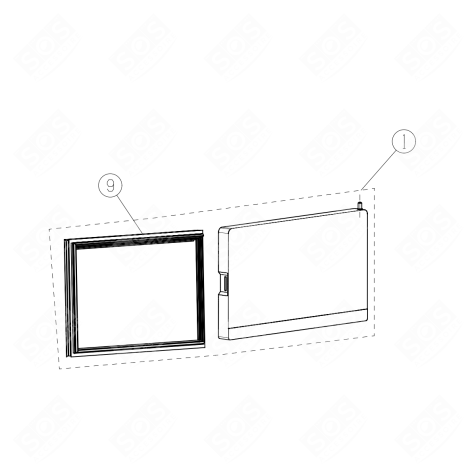 JOINT DE PORTE RÉFRIGÉRATEUR (REPÈRE 5) FRIGO, RÉFRIGÉRATEUR, CONGÉLATEUR - HK1953154