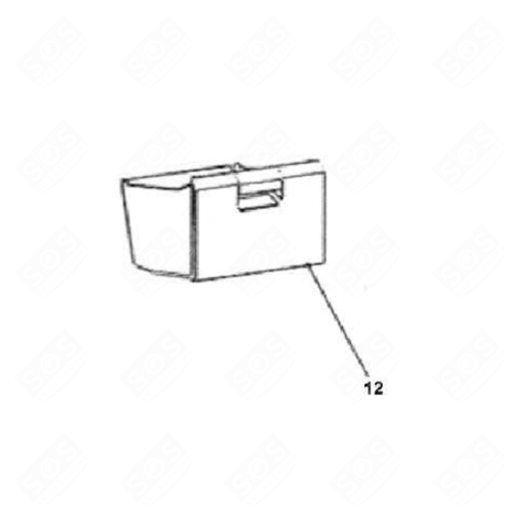 TIROIR INFÉRIEUR (REPÈRE 12) FRIGO, RÉFRIGÉRATEUR, CONGÉLATEUR - 12030152, 1120162