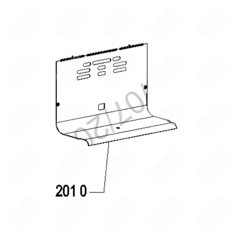 CAPOT ARRIERE BLANC BM70 FRIGO, RÉFRIGÉRATEUR, CONGÉLATEUR - 481010529379