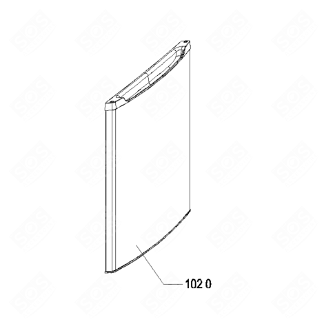 PORTE CONGELATEUR IS 779X588 MM FRIGO, RÉFRIGÉRATEUR, CONGÉLATEUR - 481010537075