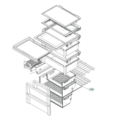 Tiroir complet (repère 136A) Tiroir complet (repère 136A)