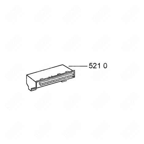 PLATINE CONTROL , PROGRAMMEE LAVE-VAISSELLE - 480140100986