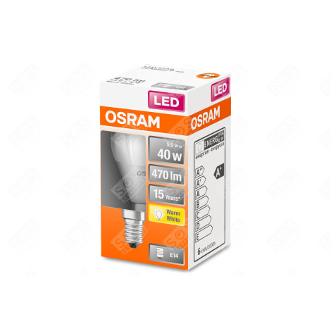 AMPOULE LED SUPERSTAR CLASSIC P (40) - 5.5W E14 / 827 D'ORIGINE LUMINAIRE - 4058075431096