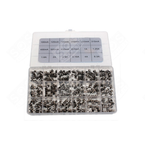 ASSORTIMENT FUSIBLES EN VERRE 360 PIÈCES FOUR MICRO-ONDES - 10000805