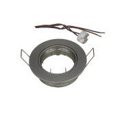 Spot incastr. dirig. pressé chrome matt mr16 51mm