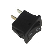 Interrupteur 2 contacts 3 a 17 x 12 mm noir