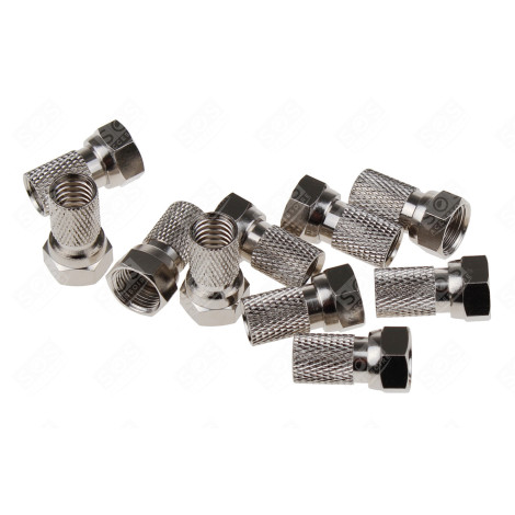 FICHE F POUR CABLE 6.8/7.2MM (SET 10PCS) TÉLÉVISION - 10056734