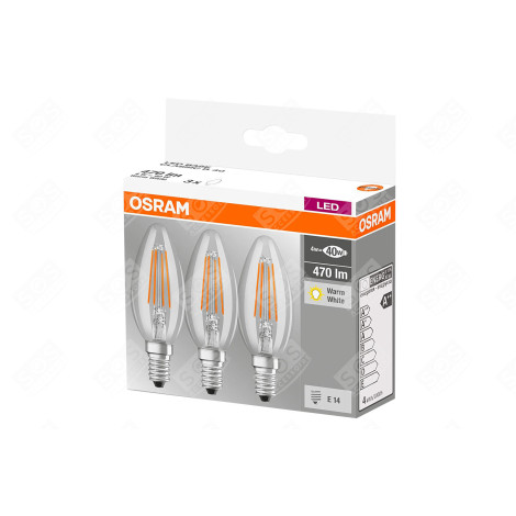 LED RETROFIT CLASSIC B 4W/827 230V E14 PACK DE 3 PCS D'ORIGINE LUMINAIRE - 4058075819313