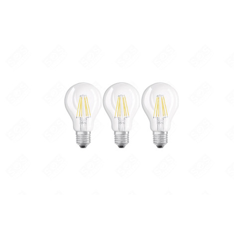 LED RETROFIT CLASSIC A 60 7W/827 220-240V FIL E27 BOX OF 3 PCS D'ORIGINE LUMINAIRE - 4058075819290