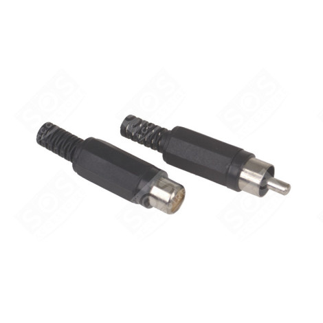 2X RCA PLUG + 2X RCA JACK TÉLÉVISION - EA001